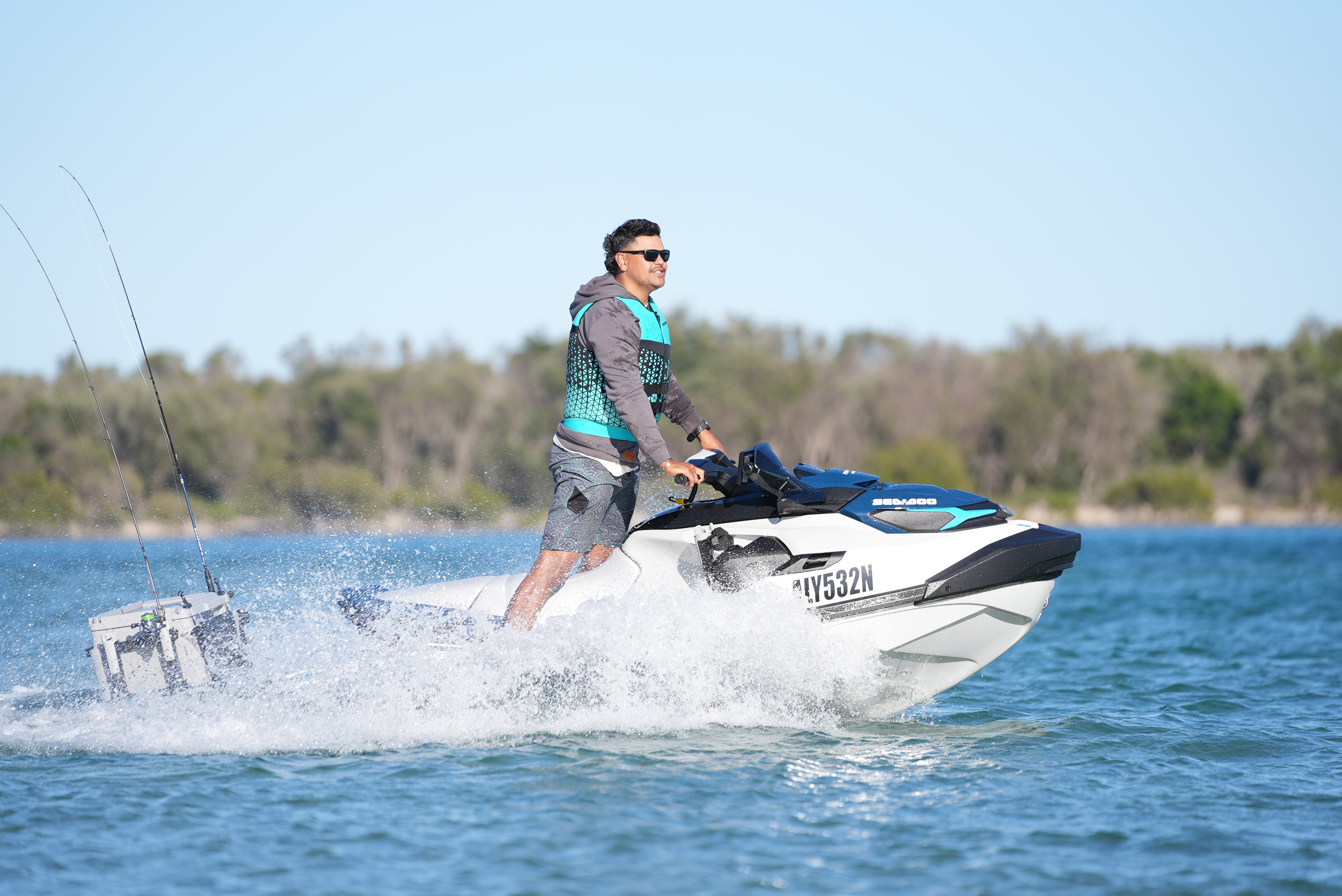 SEE WHAT RUGBY LEAGUE STAR LATRELL MITCHELL GETS UP TO OFF FIELD, ON THE LAND AND IN THE WATER
